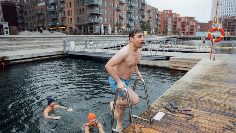 Winter bathing in Copenhagen