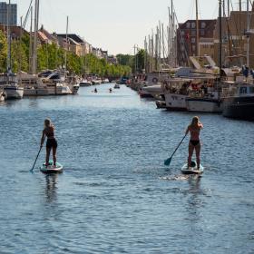 SUP in the canals of Copenhagen